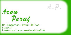 aron peruf business card